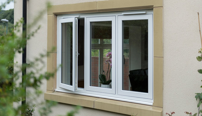 deceuninck white flush sash windows