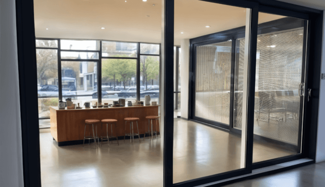 Aluminum sliding doors