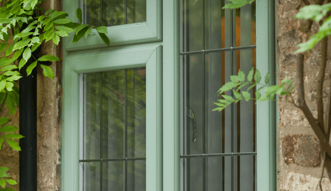 Chartwell green uPVC windows